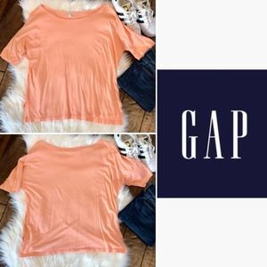 Melon Colored Relaxed Fit Essential Tee from Gap